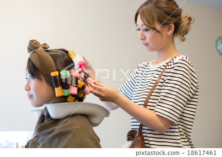 髮捲 燙頭髮 捲髮 18617461