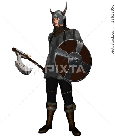 Fantasy Style Viking Warrior 18618950