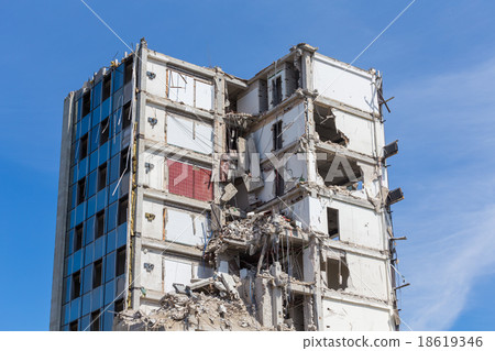 Demolished house before reconstruction Demolished house before reconstruction 18619346
