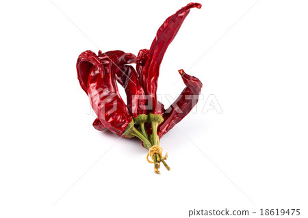 Dried red chili peppers Dried red chili peppers 18619475