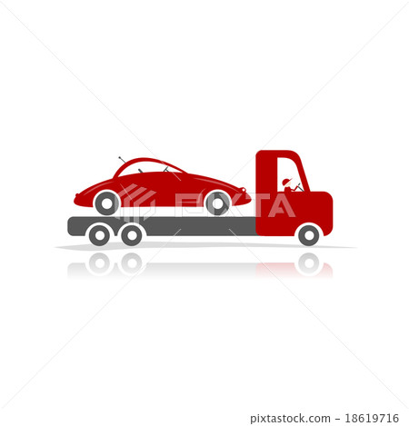 Evacuator with car for your design Evacuator with car for your design 18619716