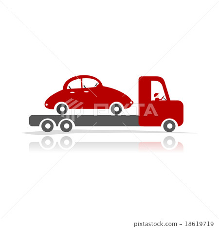 Evacuator with car for your design Evacuator with car for your design 18619719
