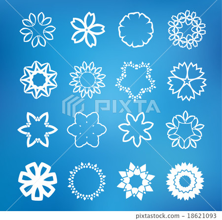 Flower on blurred background. Vector illustration 18621093