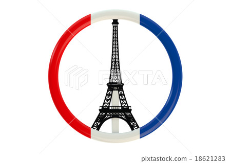 Paris terror attacks symbol 18621283