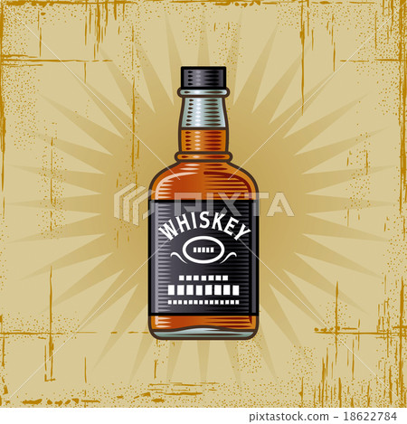 Retro Whiskey Bottle 18622784