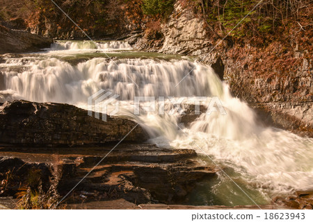 Three step waterfall 18623943