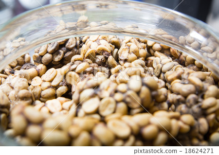 Raw civet coffee in the bowl, Thailand Raw civet coffee in the bowl, Thailand 18624271