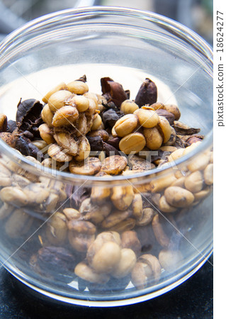 Raw civet coffee in the bowl, Thailand 18624277