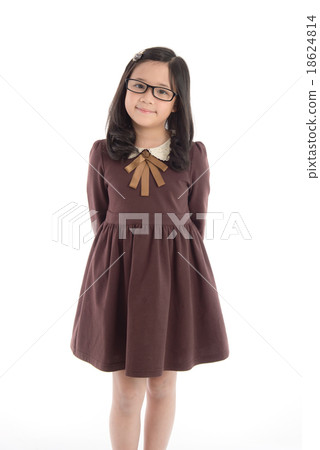Portrait of beautiful asian girl wearing school uniform Portrait of beautiful asian girl wearing school uniform 18624814