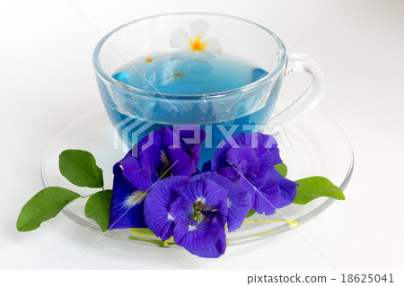 Butterfly pea Tea on White Background 18625041