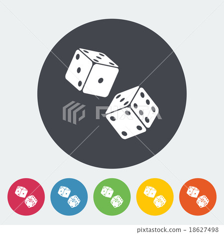 Craps flat icon Craps flat icon 18627498