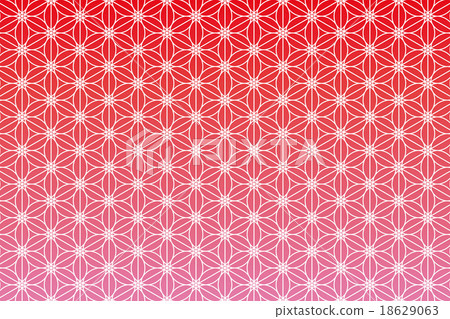 Background material wallpaper, hemp leaf, traditional pattern, pattern, pattern, Japanese style, Tokyo, Kyoto, Japanese paper, Japanese style, Oriental, Asia, culture, pattern 18629063