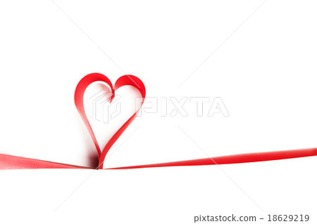 Heart shaped ribbon Heart shaped ribbon 18629219