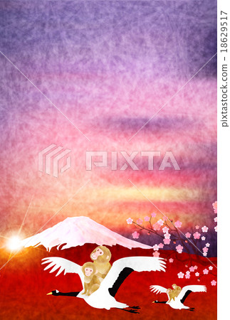 Mt. Fuji New Year's card background 18629517