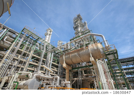 Stock Photo: Petroleum plant on day time