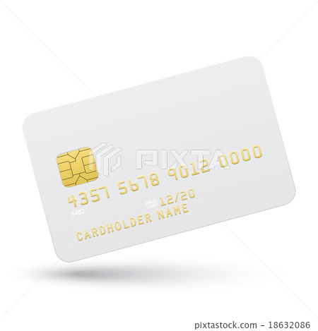 Bank card on a white background 18632086