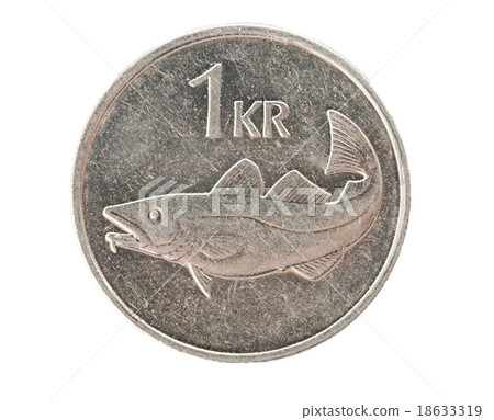 Icelandic one krona coin Icelandic one krona coin 18633319