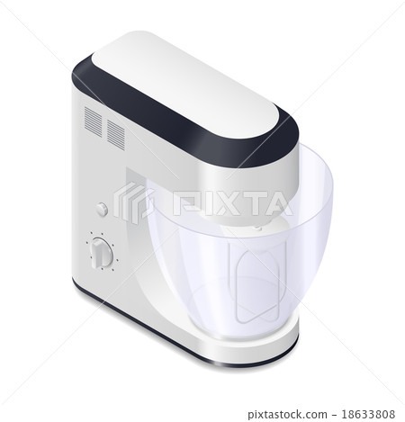 Kitchen mixer detailed isometric icon Kitchen mixer detailed isometric icon 18633808