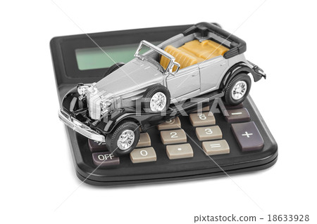 Calculator and toy car 18633928