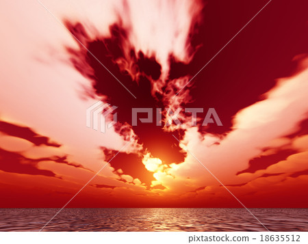 Wind and clouds with the sea Wind and clouds with the sea 18635512