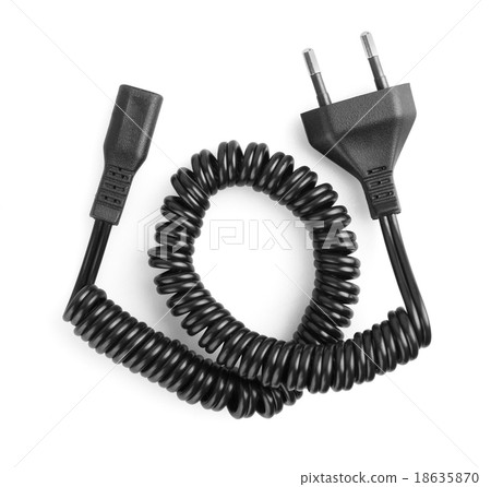 Black electric cable Black electric cable 18635870