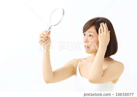Hair care troubled women Hair care troubled women 18638077