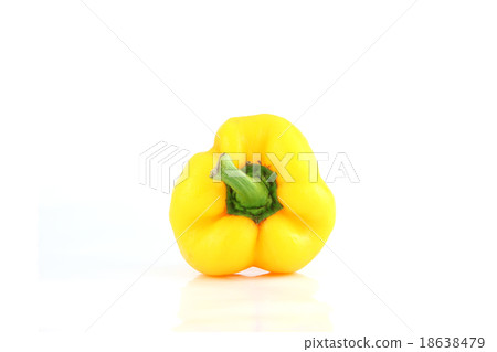 Yellow Sweet pepper or Yellow Bell pepper. Yellow Sweet pepper or Yellow Bell pepper. 18638479