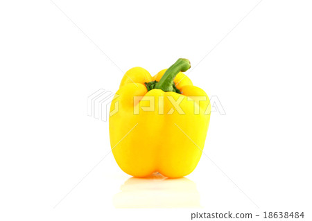 Yellow Sweet pepper or Yellow Bell pepper. Yellow Sweet pepper or Yellow Bell pepper. 18638484