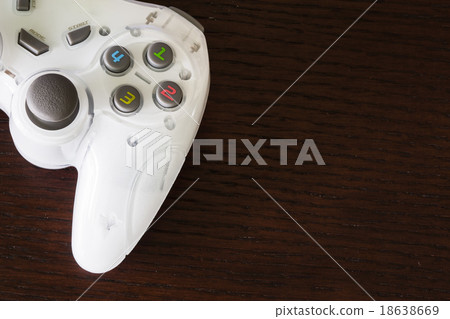 Generic white game controller for used with PC Generic white game controller for used with PC 18638669