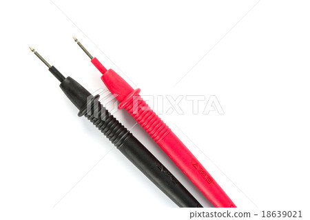 Multimeter probe isolated on white bg Multimeter probe isolated on white bg 18639021