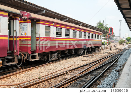 Train cart from central terminal at Bangkok Train cart from central terminal at Bangkok 18639636