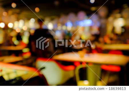 Blurred background of an underground pub or restaurant 18639813