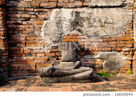 Ruins of Ayutthaya temple burned and destroyed by war Ruins of Ayutthaya temple burned and destroyed by war 18640044