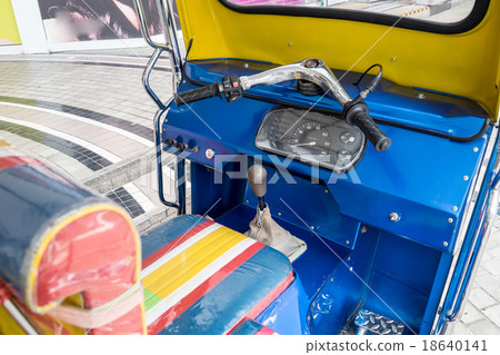 Close up on tuk tuk from Bangkok, Thailad 18640141