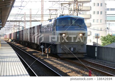 Freight train EF 66 container Nishi Urawa station Freight train EF 66 container Nishi Urawa station 18642694