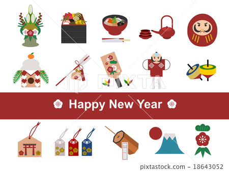 新年的卡片圖圖標 新年的卡片圖圖標 18643052