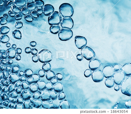 blue water with bubbles blue water with bubbles 18643054