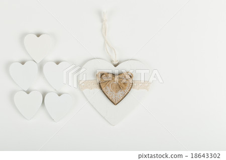 valentine's wooden hearts valentine's wooden hearts 18643302