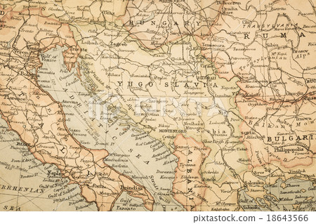 Old Map Yugoslavia 18643566