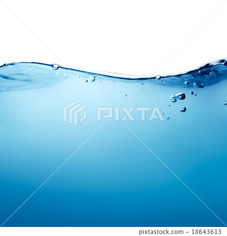 Water splash with bubbles Water splash with bubbles 18643613