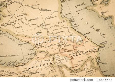 Old Map Azerbaijan and Georgia Old Map Azerbaijan and Georgia 18643678