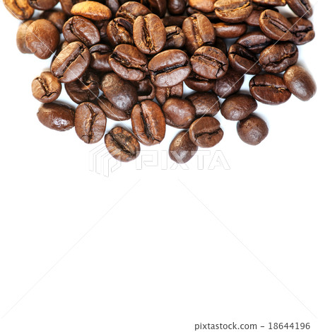 Coffee beans isolated on a white Coffee beans isolated on a white 18644196