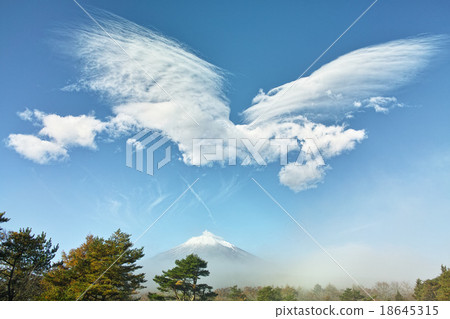富士山和嘶嘶雲 18645315