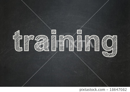 Education concept: Training on chalkboard 18647082