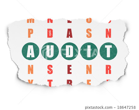 Business concept: Audit in Crossword Puzzle Business concept: Audit in Crossword Puzzle 18647258