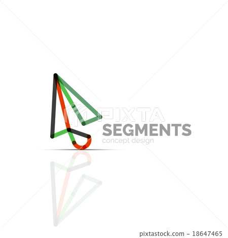 Arrow icon vector logo. Company branding element Arrow icon vector logo. Company branding element 18647465