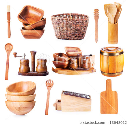 Wooden kitchen utensils 18648012
