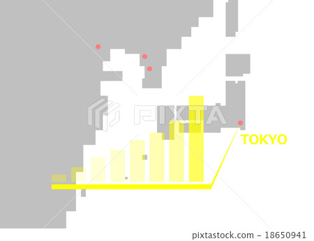 Graph with Japan 18650941