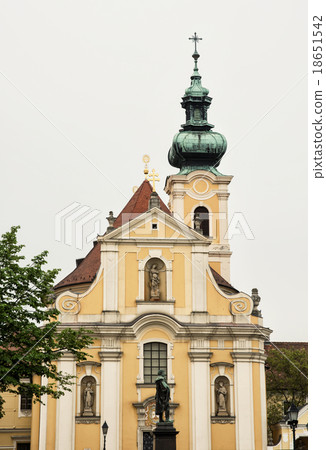 Carmelite church in Gyor, Hungary, vertical composition Carmelite church in Gyor, Hungary, vertical composition 18651542