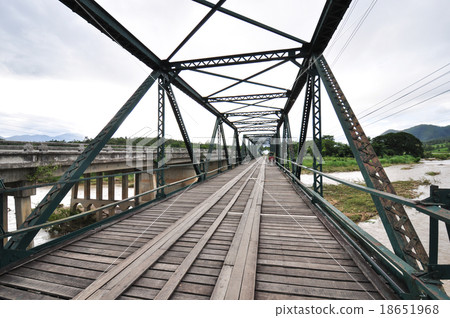 The old iron bridge, landmark of Pai, Thailand The old iron bridge, landmark of Pai, Thailand 18651968